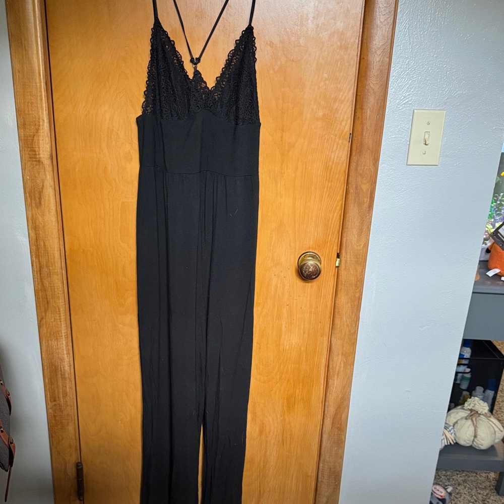Victoria's Secret Black Lace Jumpsuit